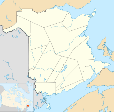 Location map Canada New Brunswick