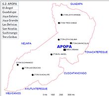 Mapa cantonal de Apopa