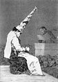 Prisoner wearing capirote and Sanbenito, Goya
