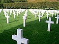 Cimetière américain de Romagne-sous-Montfaucon, celui où reposent le plus grand nombre de militaires américains décédés en Europe au cours des deux guerres mondiales avec un total de 14 246 soldats enterrés dans cette nécropole.