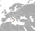 Aire de répartition du Lièvre de Corse