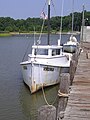 Round-stern deadrise workboat Virginia at Deep Creek in Newport News, VA.
