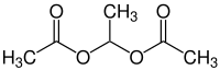 Strukturformel von 1,1-Ethandioldiacetat