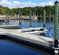 Terminus of the Waterway on the freshwater side of Flamingo Marina