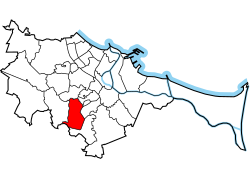 Location of Ujeścisko-Łostowice within Gdańsk