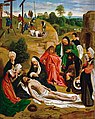 Geertgen tot Sint Jans painted The Lamentation of Christ for the altarpiece of the house of the Knights of Saint John in Haarlem.