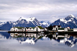 View of the village area