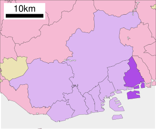 東灘区位置図