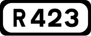 R423 road shield}}