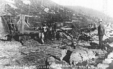 The explosion of a car carrying dynamite in Ridgway, Pennsylvania on 4 November 1906 left the crew of the train uninjured but reduced fifteen freight cars to rubble, as well as accounting for an untold number of neighborhood windows.