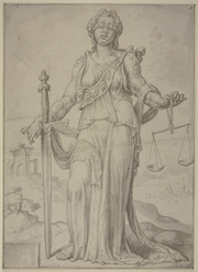 ‘’Justitia’’ by Maarten van Heemskerk, 1556.