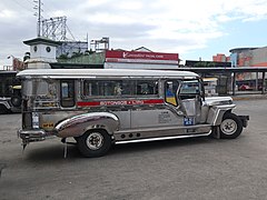 Jeepney at Robinsons Lipa terminal