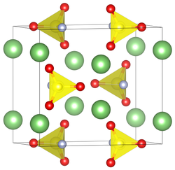 Elementarzelle von Lithiumfluorosulfonat