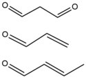 Chemical structure of malondialdehyde and derivatives.