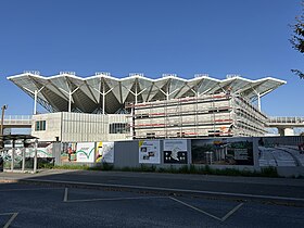 La gare aérienne Marguerite Perey en construction en novembre 2024.