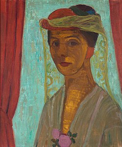 Self-Portrait with Hat and Veil (1907)