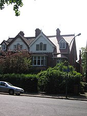 Larkin's former second-floor flat in Hull was part of a building of conventional red-brick construction in a residential area.