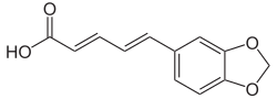 Struktur von Piperinsäure