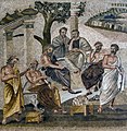 Image 30A mosaic depicting Plato's Academy, from the Villa of T. Siminius Stephanus in Pompeii (1st century AD). (from Science in classical antiquity)