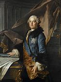 Louis Tocqué, c.1756, Portrait du Marquis de Marigny (1728–1781), oil on canvas, Palace of Versailles