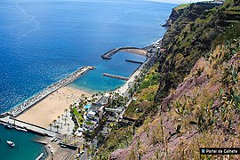 Praia da Calheta view from the top