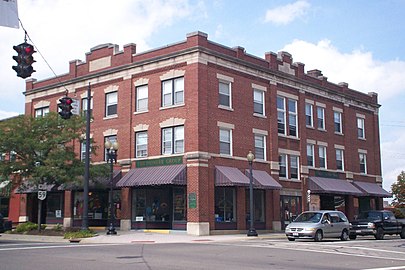 Riddle Block No. 11 at the corner of East Main and North Prospect Streets, 2009