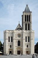 Early Gothic: Basilica of Saint-Denis, west façade (1135–1340)