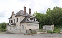 L'ancienne gare commune à Rougeries et Saint-Gobert transformée en habitation.