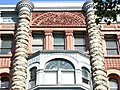 Although the original tower is gone, the rest of the building's elaborate ornamentation remains intact.