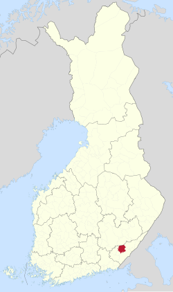 Location of Taipalsaari in Finland