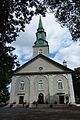 Façade de la cathédrale de la Sainte-Trinité dans le Vieux-Québec.