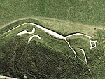 תצלום אוויר של הסוס הלבן של אפינגטון