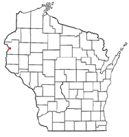 Location of St. Croix Falls (town), Wisconsin