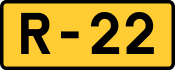 R-22 regional road shield}}