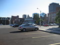 One of many parking lots found along Wilson Street