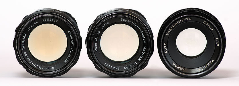 Yellowing of thorium lenses, by El Grafo