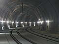 Tunnel Mainz Hauptbahnhof nach der Sanierung, Blickrichtung Hauptbahnhof