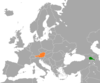 Location map for Armenia and Austria.