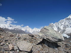 A glacial mushroom on Baltoro Glacier