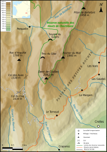 Carte topographique.