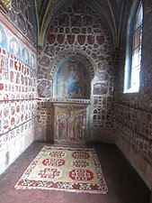 Intérieur de l'église de la Sainte-Croix, (1348), à Karlštejn.