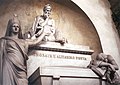 The memorial tomb for Dante Alighieri at Basilica di Santa Croce in Florence