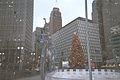 View from Campus Martius Park ice rink