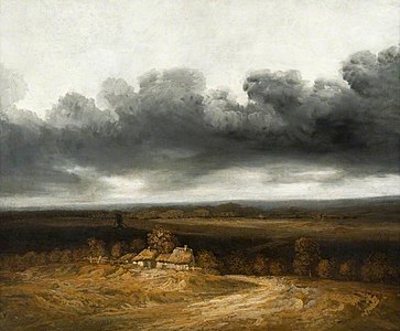 Paysage avec fermes (1830-1843) Kelvingrove art Gallery