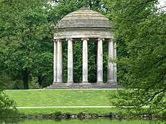 El templo Leibniz (1787-1790) en el Georgengarten, Hanover, diseño de Johann Daniel Ramberg