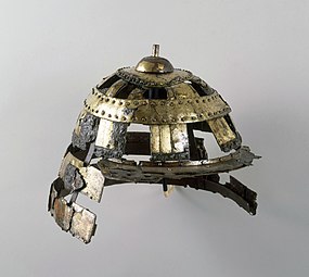 Kofun Helmet Iron And Gilt Copper 5th century, Ise Province.