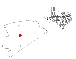 Location of Crockett, Texas