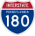 Interstate 180 marker