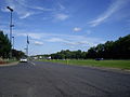 Interstate 90 looking east, near Syracuse, New York.