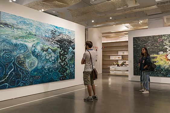 Área de exposição do térreo.